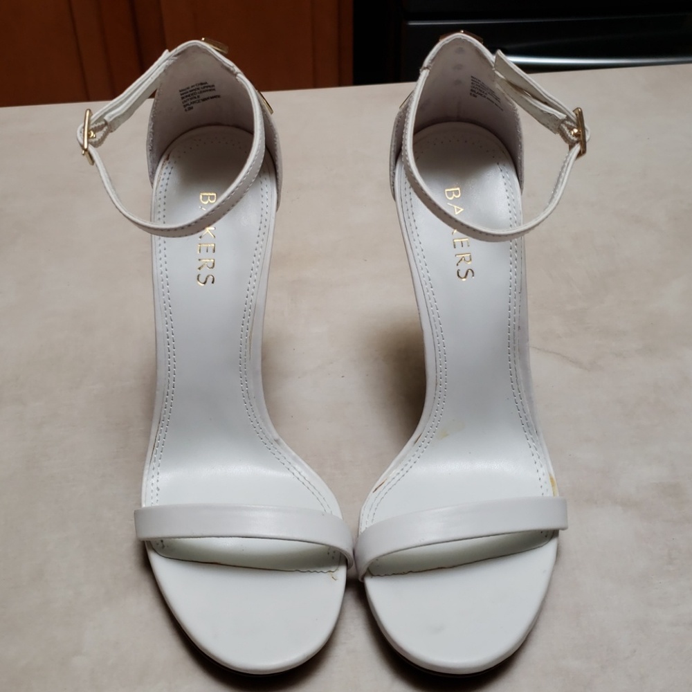 White high heels